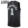 San Antonio Spurs Victor Wembanyama Nike 2025-26 City Edition Musta Lasten Pelipaidat Swingman